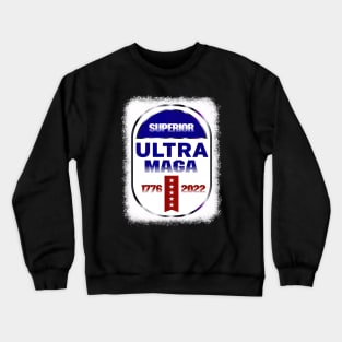 Ultra Maga Proud Ultra Maga American Flag Crewneck Sweatshirt